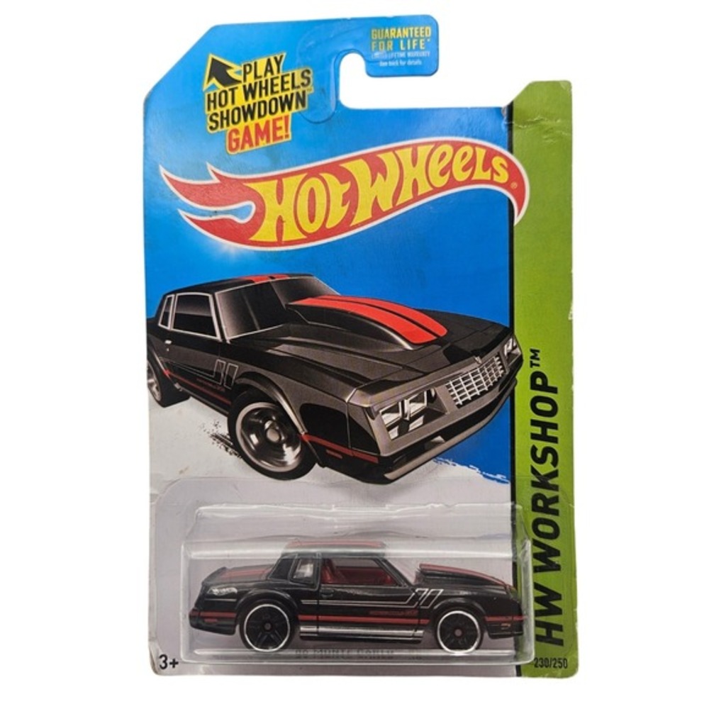 Hot Wheels HW Workshop 2015 Muscle Mania 86 Monte Carlo‎ SS Black Red Car